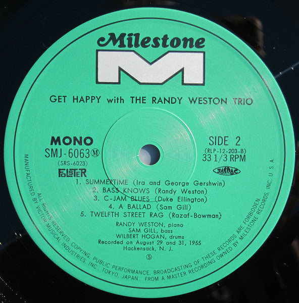 Get Happy With The Randy Weston Trio