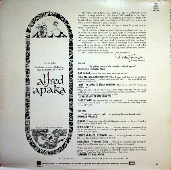 Release: Webley Edwards Presents The Golden Voice Of The Islands-Vinyl-US-None-SM-1882-3034194