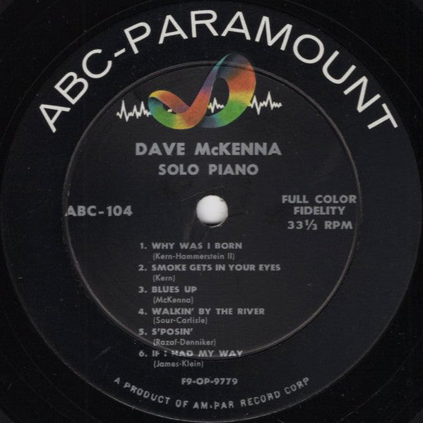 Release: Solo Piano-Vinyl-US-1956-ABC-104-9818869
