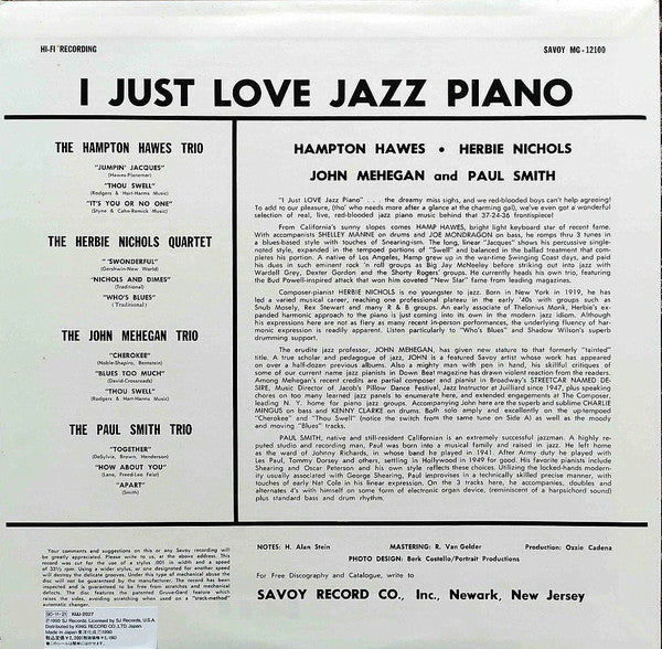 I Just Love Jazz Piano!