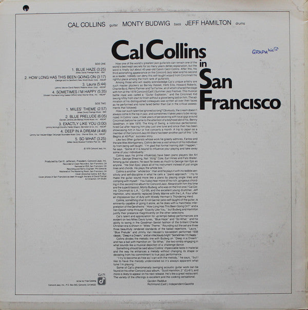 Cal Collins In San Francisco