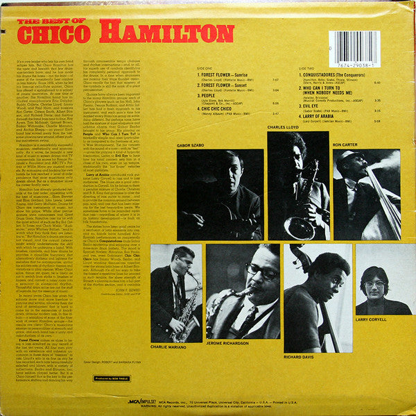 Release: The Best Of Chico Hamilton-Vinyl-US-1980-MCA-29038, MCA-29038-2064048