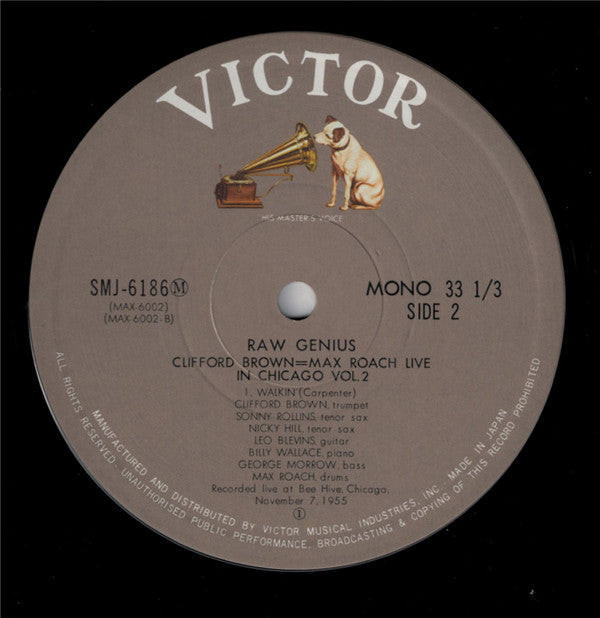Raw Genius - Live At Bee Hive Chicago 1955 Vol 2