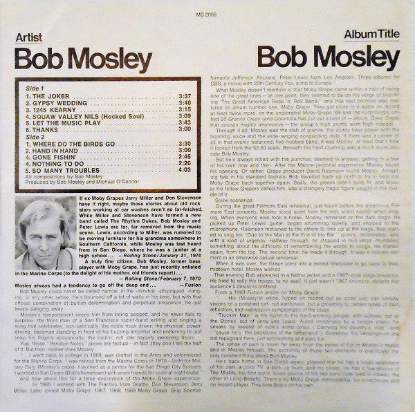 Bob Mosley