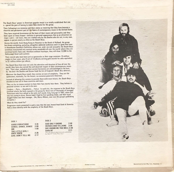 Release: Good Vibrations-Vinyl-US-1973-SPC-3269-2598738