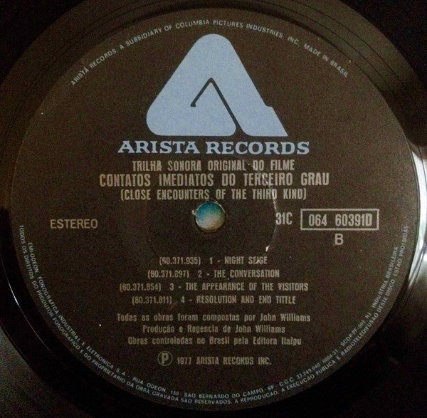 Trilha Sonora Original Do Filme "Contatos Imediatos Do Terceiro Grau" (Close Encounters Of The Third Kind)