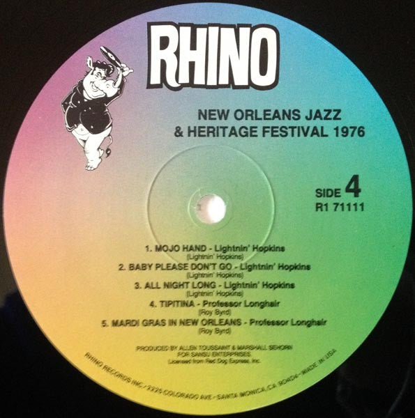 New Orleans Jazz And Heritage Festival 1976