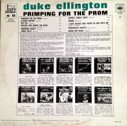 Master Release: Primping For The Prom by Duke Ellington And His Orchestra