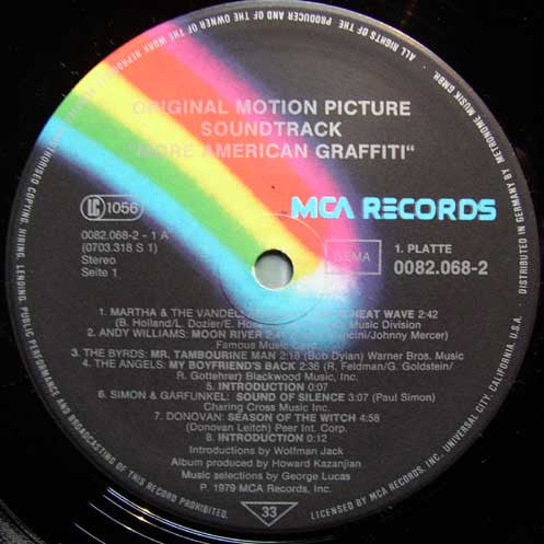 Original Motion Picture Soundtrack "More American Graffiti"