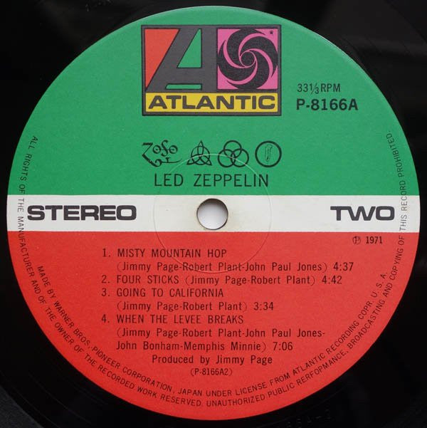 Untitled = レッド・ツェッペリン　ＩＶ