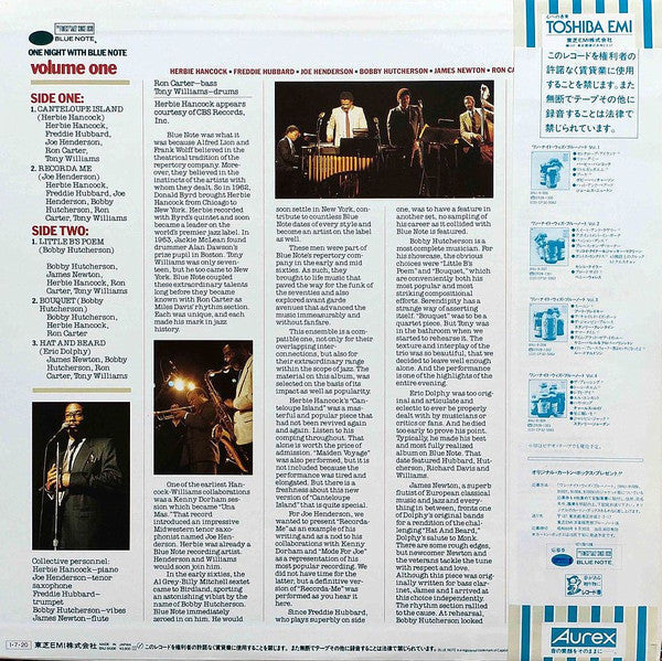 Release: One Night With Blue Note, Volume 1-Vinyl-Japan-1985-BNJ-91006-9131681
