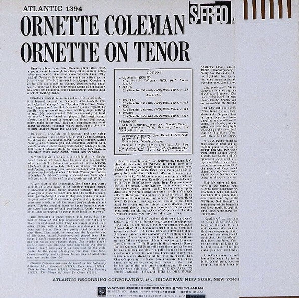Ornette On Tenor
