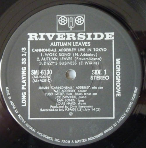 Autumn Leaves - Cannonball Adderley Live In Tokyo