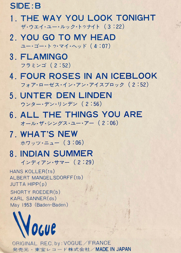 Lee Konitz Plays / Hans Koller's New Jazz Stars