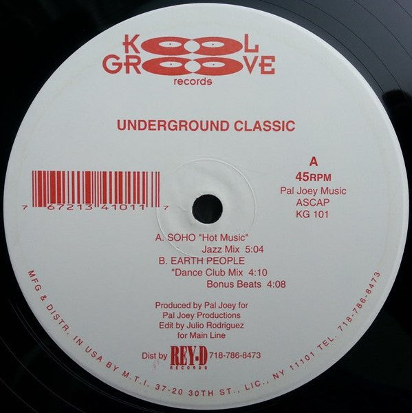 Release: Underground Classic-Vinyl-US-2000-KG 101-1902261