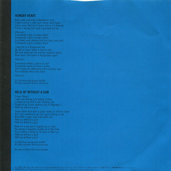 Master Release: Hungry Heart by Bruce Springsteen