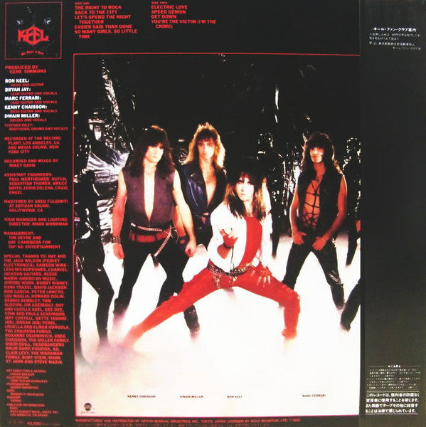 Master Release: The Right To Rock by Keel