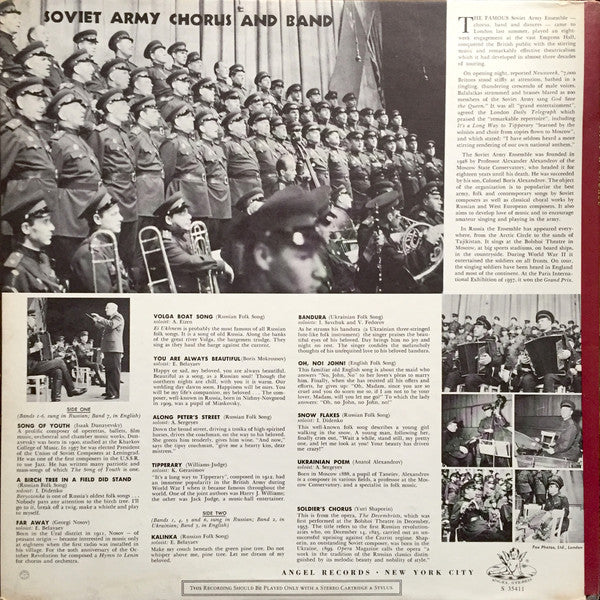 Master Release: Soviet Army Chorus & Band by The Alexandrov Red Army Ensemble