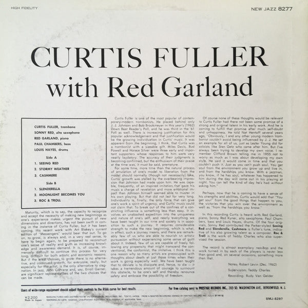 Curtis Fuller With Red Garland