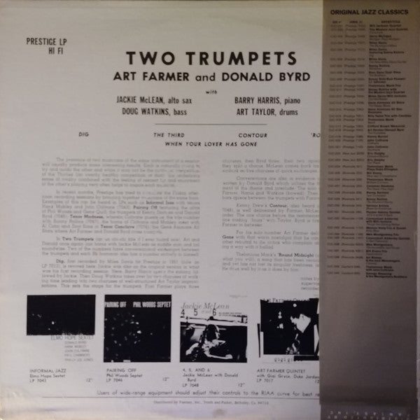 Release: 2 Trumpets-Vinyl-US-1982-OJC-018, P-7062-1823331
