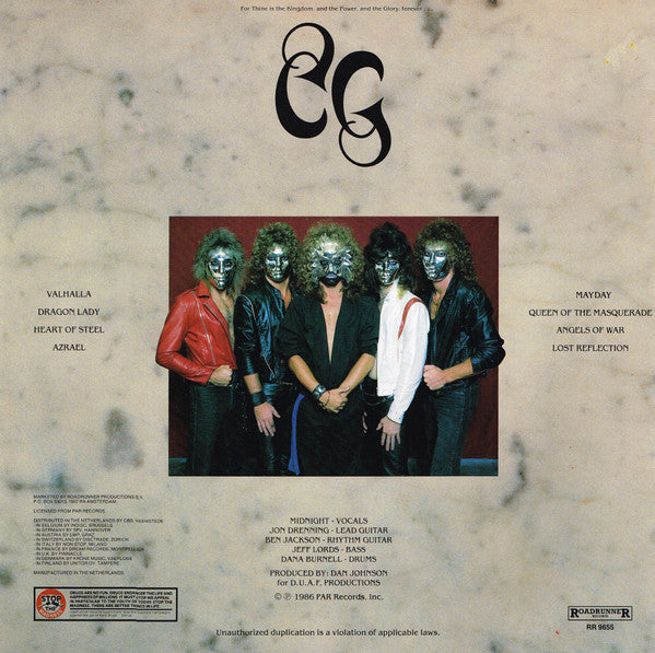 Master Release:  Crimson Glory ‎ by Crimson Glory