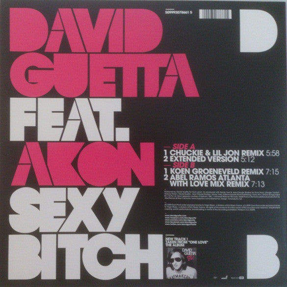 Release: Sexy Bitch-Vinyl-France-2009-509993078661 5, 509993078661 5-1931507