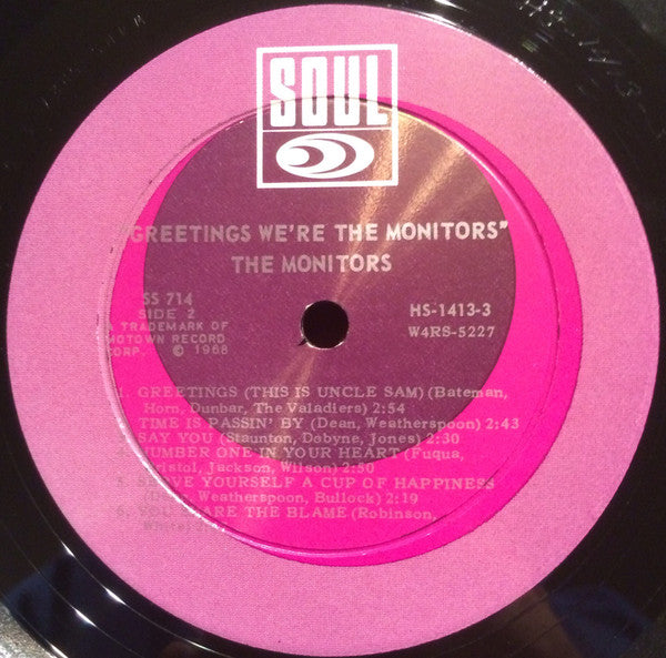 Greetings!... We're The Monitors