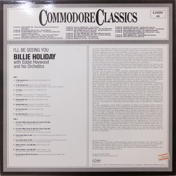 Release: I'll Be Seeing You-Vinyl-Germany-1980-6.24291 AG-1011336