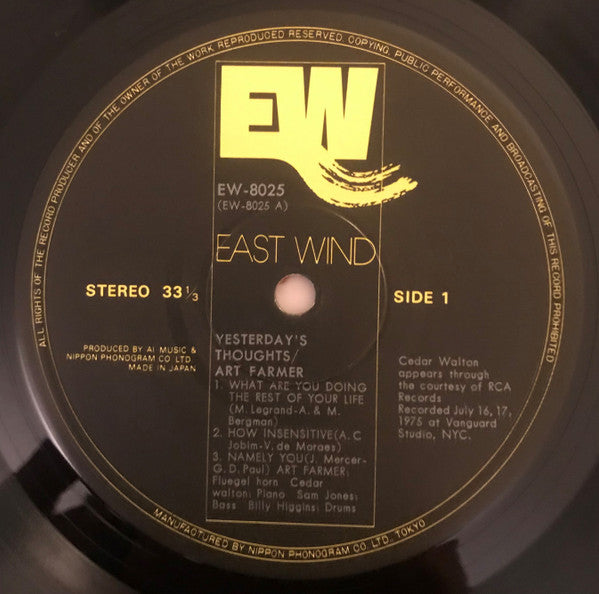 Yesterday's Thoughts