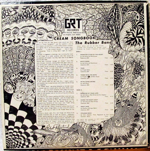 Master Release: Cream Songbook by The Rubber Band
