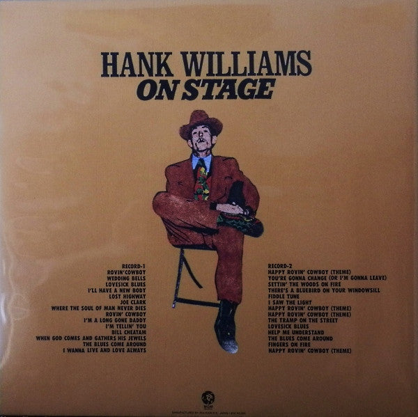 Master Release: On Stage--Recorded Live! by Hank Williams