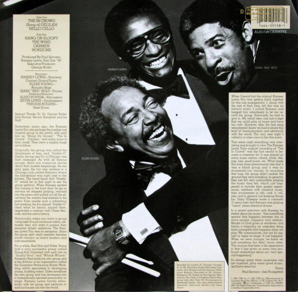 Master Release: Reunion by The Ramsey Lewis Trio
