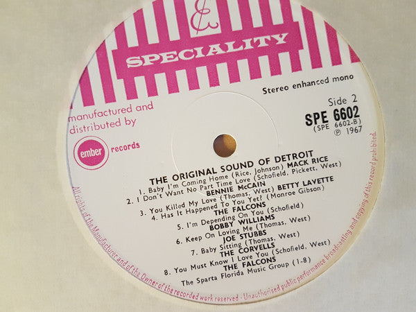 Master Release: The Original Sound Of Detroit by Various