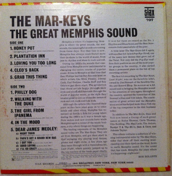 Master Release: The Great Memphis Sound by The Mar-Keys