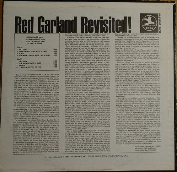 Red Garland Revisited!