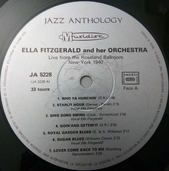 Live From The Roseland Ballroom, New York 1940