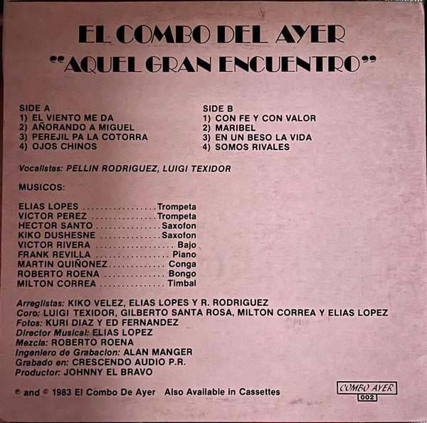 Master Release: Aquel Gran Encuentro by El Combo Del Ayer