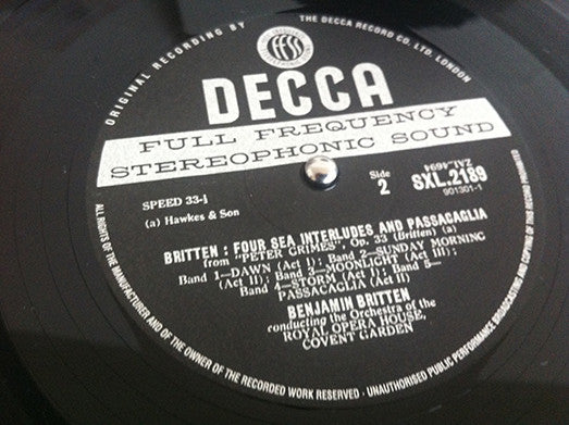 Nocturne - Four Sea Interludes - Passacaglia (Peter Grimes)