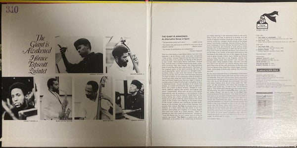 Master Release: Unknown Release by Horace Tapscott Quintet