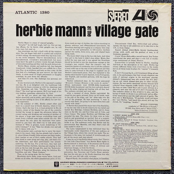 Herbie Mann At The Village Gate