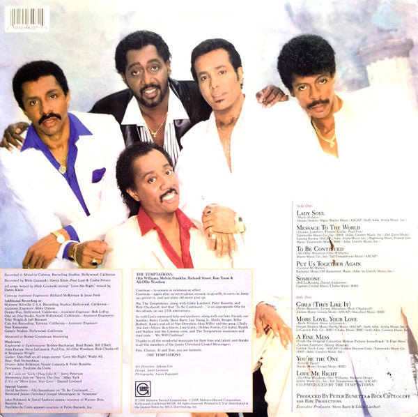 Release: To Be Continued...-Vinyl-US-1986-6207 GL, 6207GL-1225227