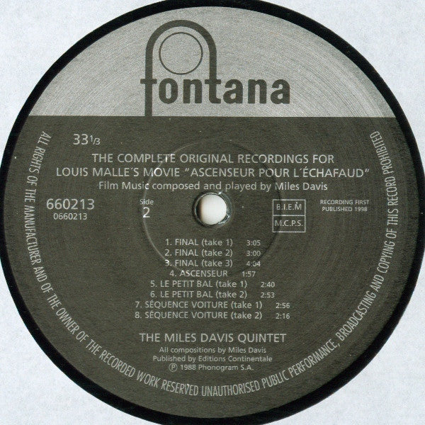 Lift To The Scaffold (Ascenseur Pour L'Échafaud)