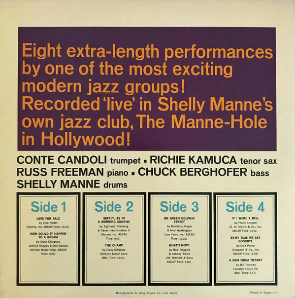Live! Shelly Manne & His Men At The Manne Hole