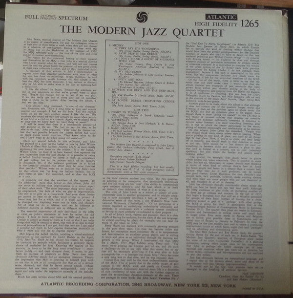 The Modern Jazz Quartet