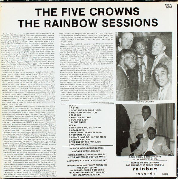 Release: The Rainbow Sessions-Vinyl-US-None-5030, 5030-8499686