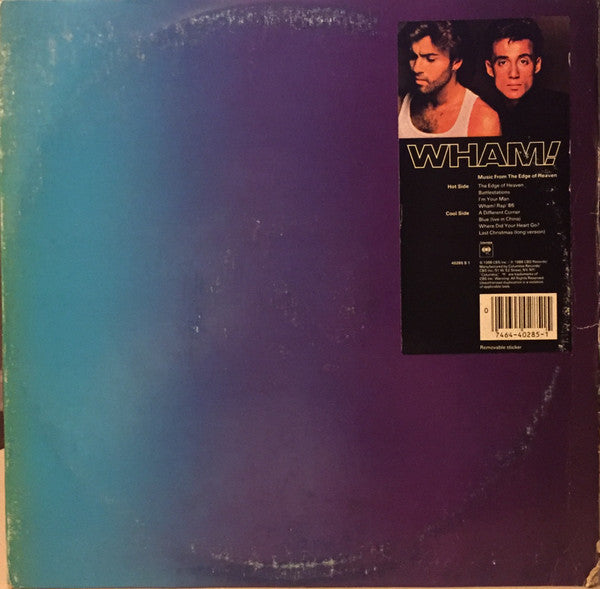 Release: Music From The Edge Of Heaven-Vinyl-US-1986-C 40285-6064796