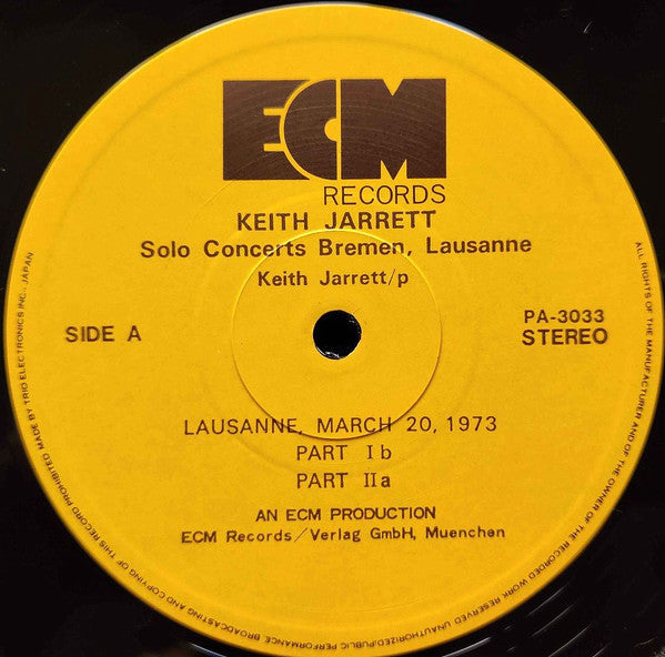 Solo Concerts: Bremen / Lausanne