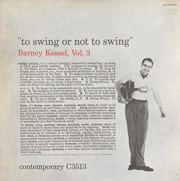 Vol. 3, To Swing Or Not To Swing