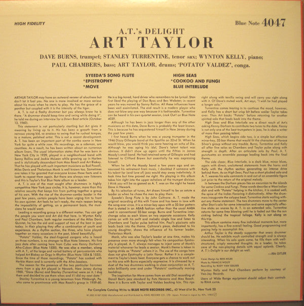 Release: A.T.'s Delight-Vinyl-Japan-1983-K18P-9208, BLP 4047-5361962