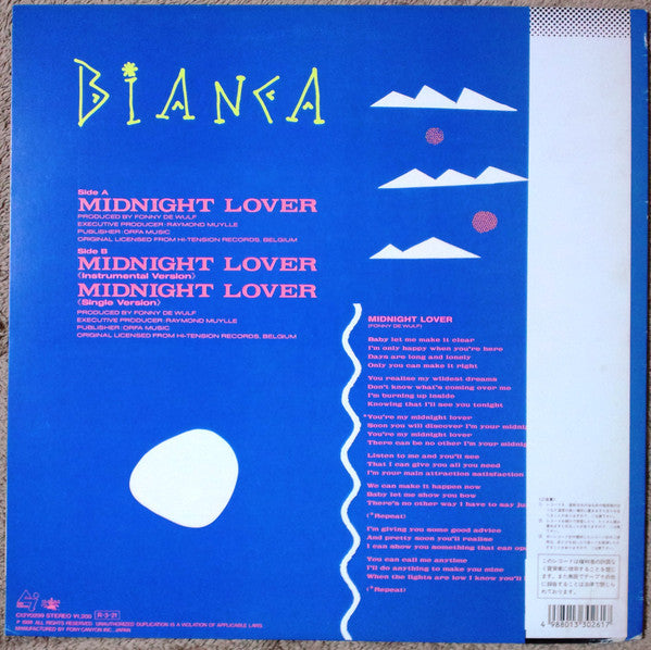 Release: Midnight Lover-Vinyl-Japan-1988-C12Y0299-4728431